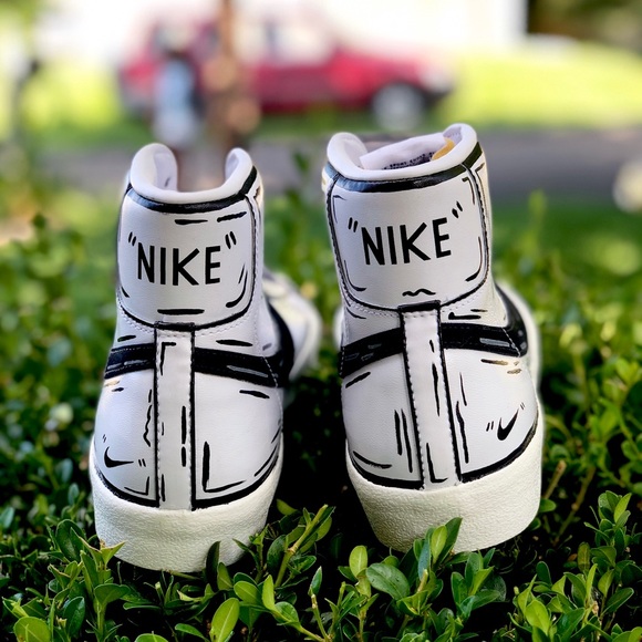 custom painted nike blazers